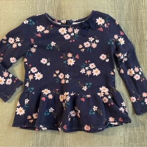 Carter's Navy Floral Dress